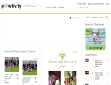 Tablet Screenshot of pawtivity.com